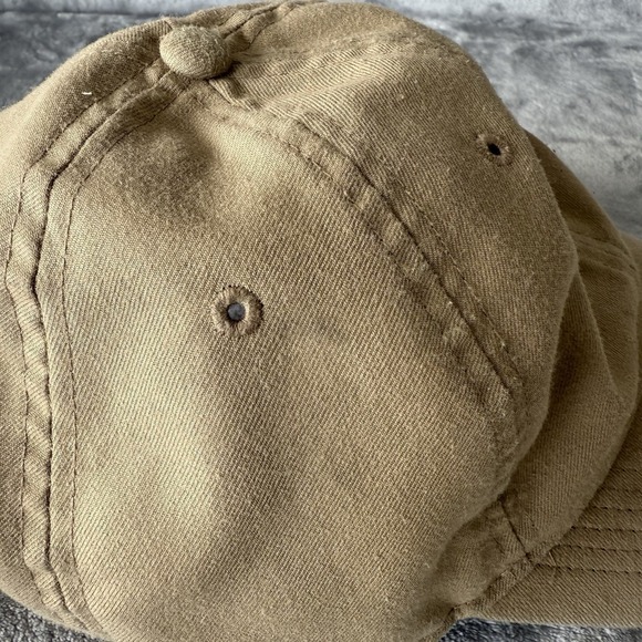 Nike Hat Cap Strap Back Mens One Size Khaki Embroidered Swoosh Dad Hat Baseball - Picture 7 of 9